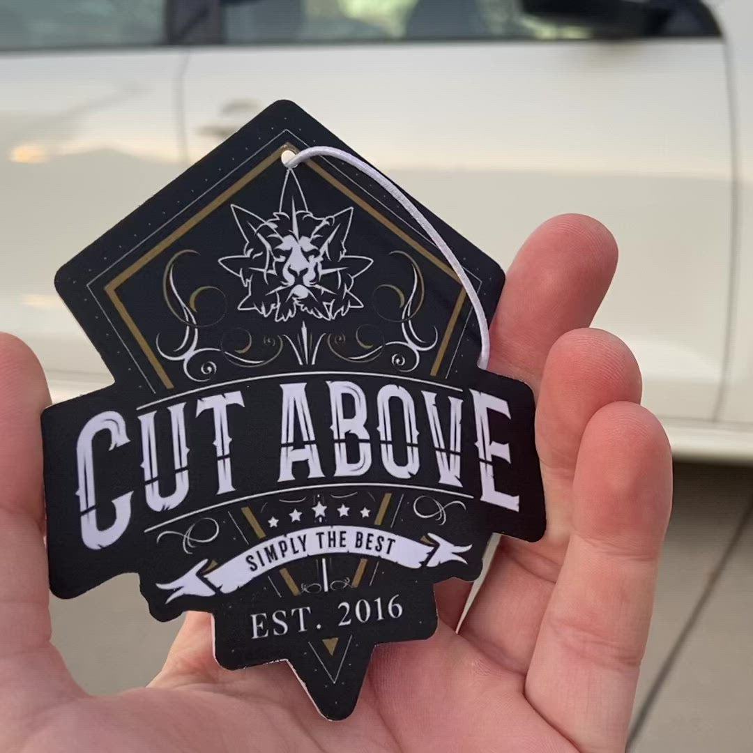 Video of customair freshener in hand out of package