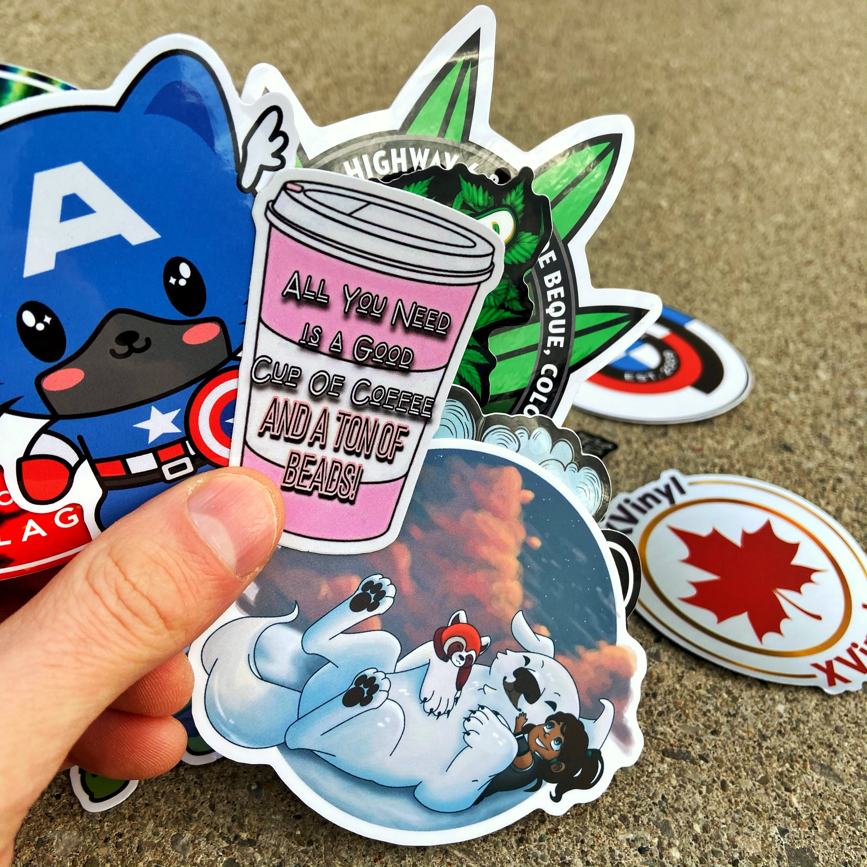 Custom diecut sticker glossy or matte