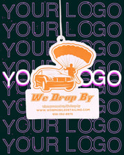 Custom Air Freshener with YOUR business logo advertisement video cody mcconnell showcase promtion